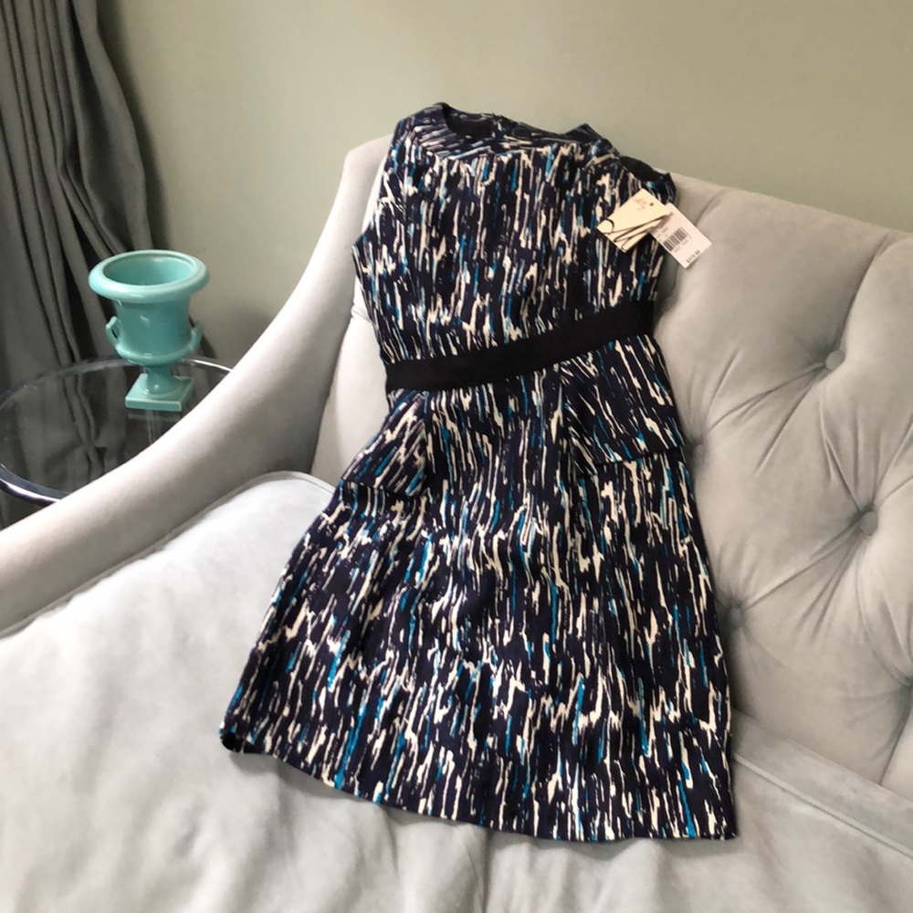 NWT Chic Milly dress with peplum & zip up back